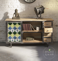 MINT - Tissue Decoupagepapper - 3st 35x35cm - DISTRESSED TILES