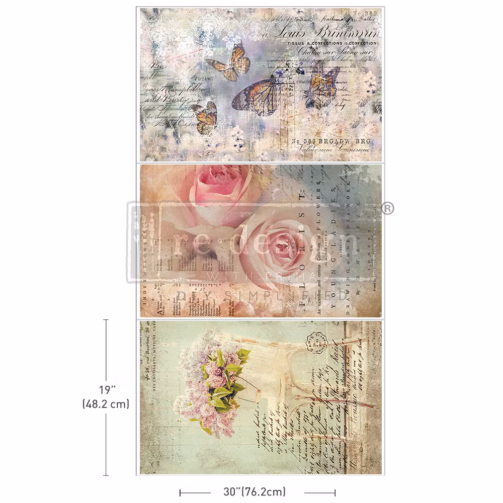DECOUPAGEPAPPER - Re Design Tissue Paper PACK - Dreamy Delights