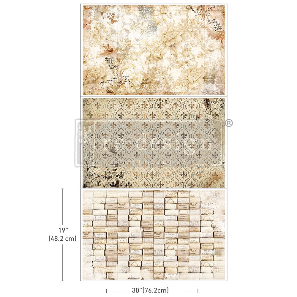 DECOUPAGEPAPPER - Re Design Tissue Paper PACK - Enchanted Romance