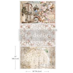 Re Design Tissue Paper PACK - Old World Charm - 3st Ark á 48x76cm