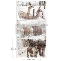 Re Design Tissue Paper PACK - Rustic Retreat- 3st Ark á 48x76cm