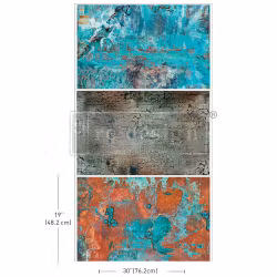 Re Design Tissue Paper PACK - Rustic Romance - 3st Ark á 48x76cm