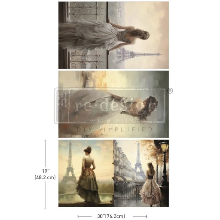 DECOUPAGEPAPPER - Re Design Tissue Paper PACK - Bridal Bliss