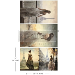 Re Design Tissue Paper PACK - Bridal Bliss - 3st Ark á 48x76cm