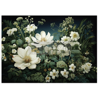 Re Design - A1 Decoupage Fiber Paper - Contrast of Night and Petal 59x84cm