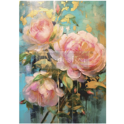 Re Design - A1 Decoupage Fiber Paper - Bold Blooms 59x84cm