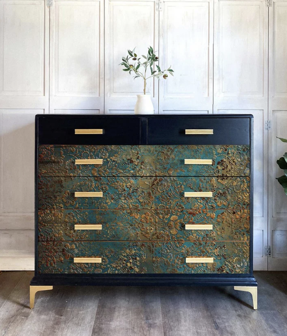 DECOPUPAGEPAPPER - A1 Decoupage Fiber Paper - Aged Patina