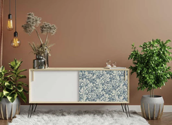 Re Design - A1 Decoupage Fiber Paper - Blue Wallpaper 59x84cm