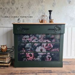 Re Design - A1 Decoupage Fiber Paper - Mossy Rose Delight 59x84cm
