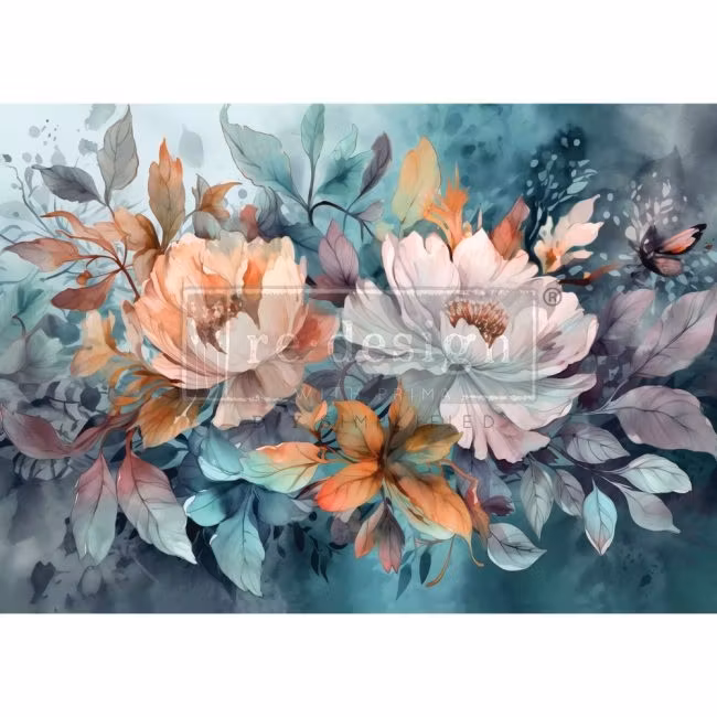 DECOPUPAGEPAPPER - A1 Decoupage Fiber Paper - Floral Dream