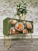 MINT - A3 Decoupagepapper (ca 30x42cm) - ROSES ON HIGH