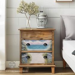 Re Design - A3 Decoupage Fiber Paper - Seascape Melody 3-Pack á 30x42cm/st