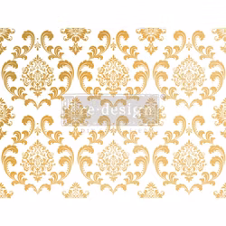 Re Design Décor Transfers® - Kasha - House of Damask (gold) ca 46x61 cm