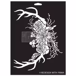 ReDesign Décor Stencils® - Schablon​​​​​​​ - Wildwood Cabin - (S) 23x30cm