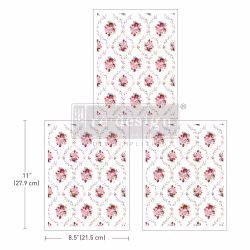 Re Design Décor Transfers® - Blush Bouquet - A4 (3-pack)