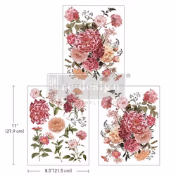 Re Design Décor Transfers® - Bright Meadow - A4 (3-pack)