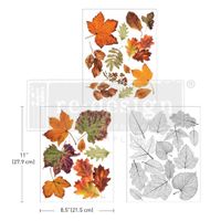 Re Design Décor Transfers® - Crunchy Leaves Forever - A4 (3-pack)