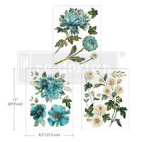 Re Design Décor Transfers® - Gilded Floral - A4 (3-pack)