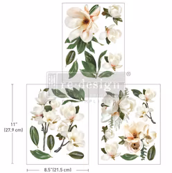 Re Design Décor Transfers®- La Gran Magnolia A4 (3-pack)