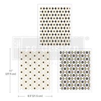 Re Design Décor Transfers®- Moroccan Diamonds - A4 (3-pack)