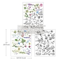 Re Design Décor Transfers®- Tiny Flowers - A4 (3-pack)