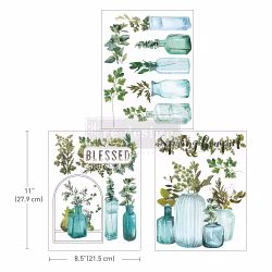 Re Design Décor Transfers®- Vintage Greenhouse - A4 (3-pack)