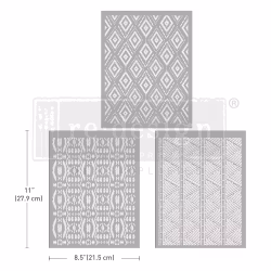 Re Design Décor Transfers®- Woven with Love - A4 (3-pack)