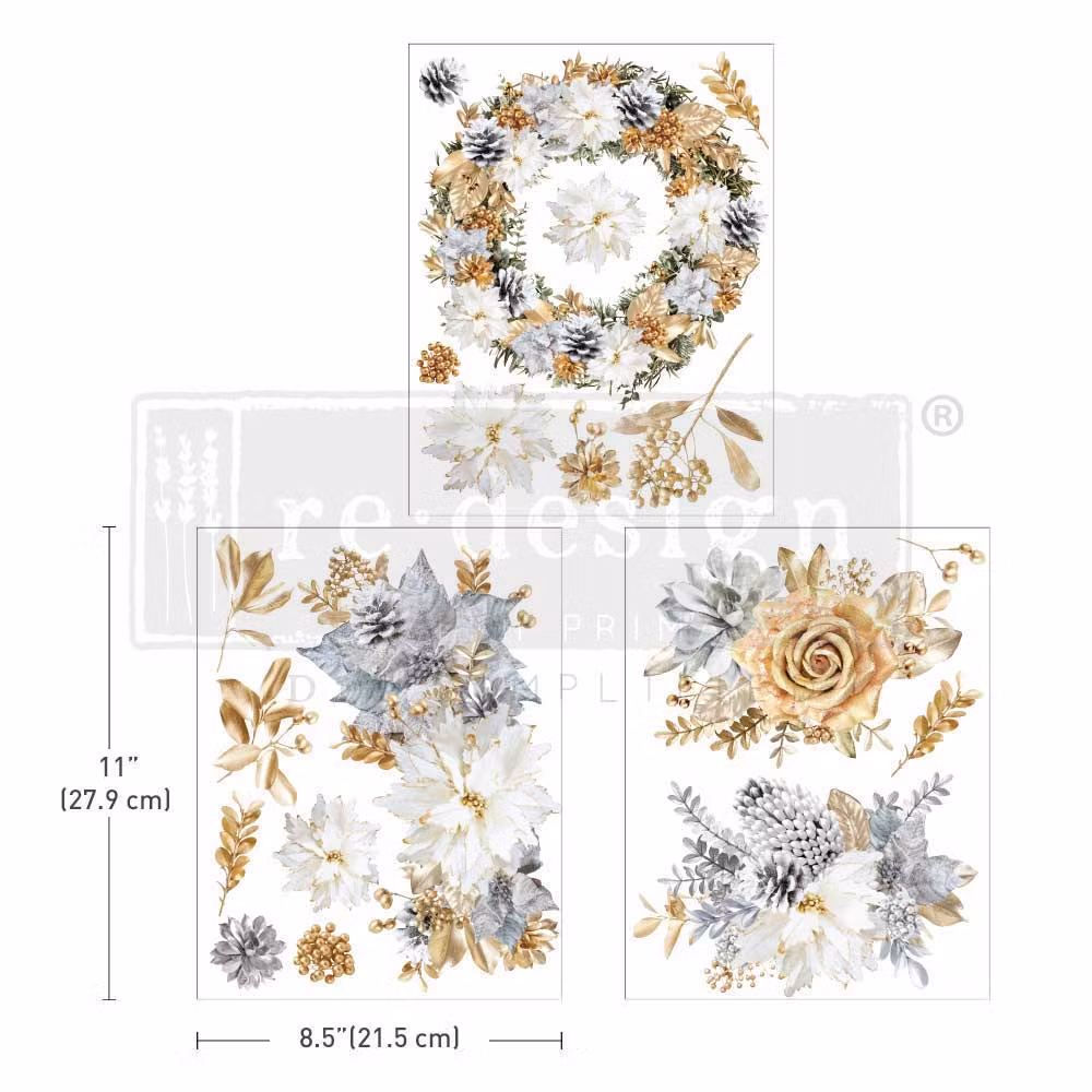 TRANSFERMOTIV - Re Design Décor Transfer - A Gilded Moment (3-pack)