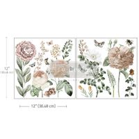 Re Design Décor MAXI Transfers®- An Afternoon in The Garden - ca 30x30cm (2-pack)