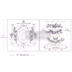 Re Design Décor MAXI Transfers®- Maison de Paris - ca 30x30cm (2-pack)