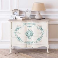Re Design Décor MAXI Transfers®- Minty Roses - ca 30x30cm (2-pack)