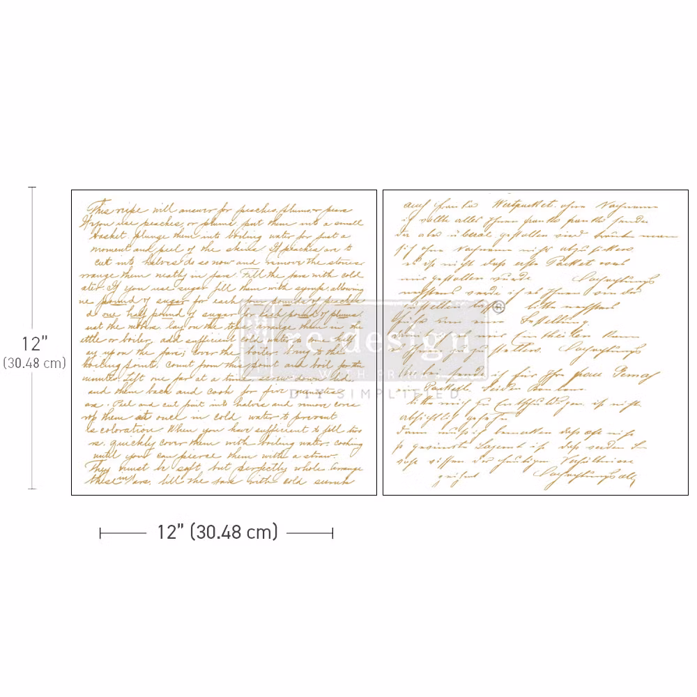 TRANSFERMOTIV - Re Design Décor MAXI Transfers - Sweet Notes