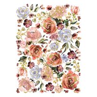 Re Design Décor Transfers® - Rose & Rouge ca 61x81cm