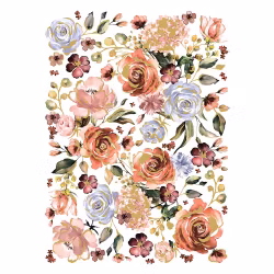 Re Design Décor Transfers® - Rose & Rouge ca 61x81cm