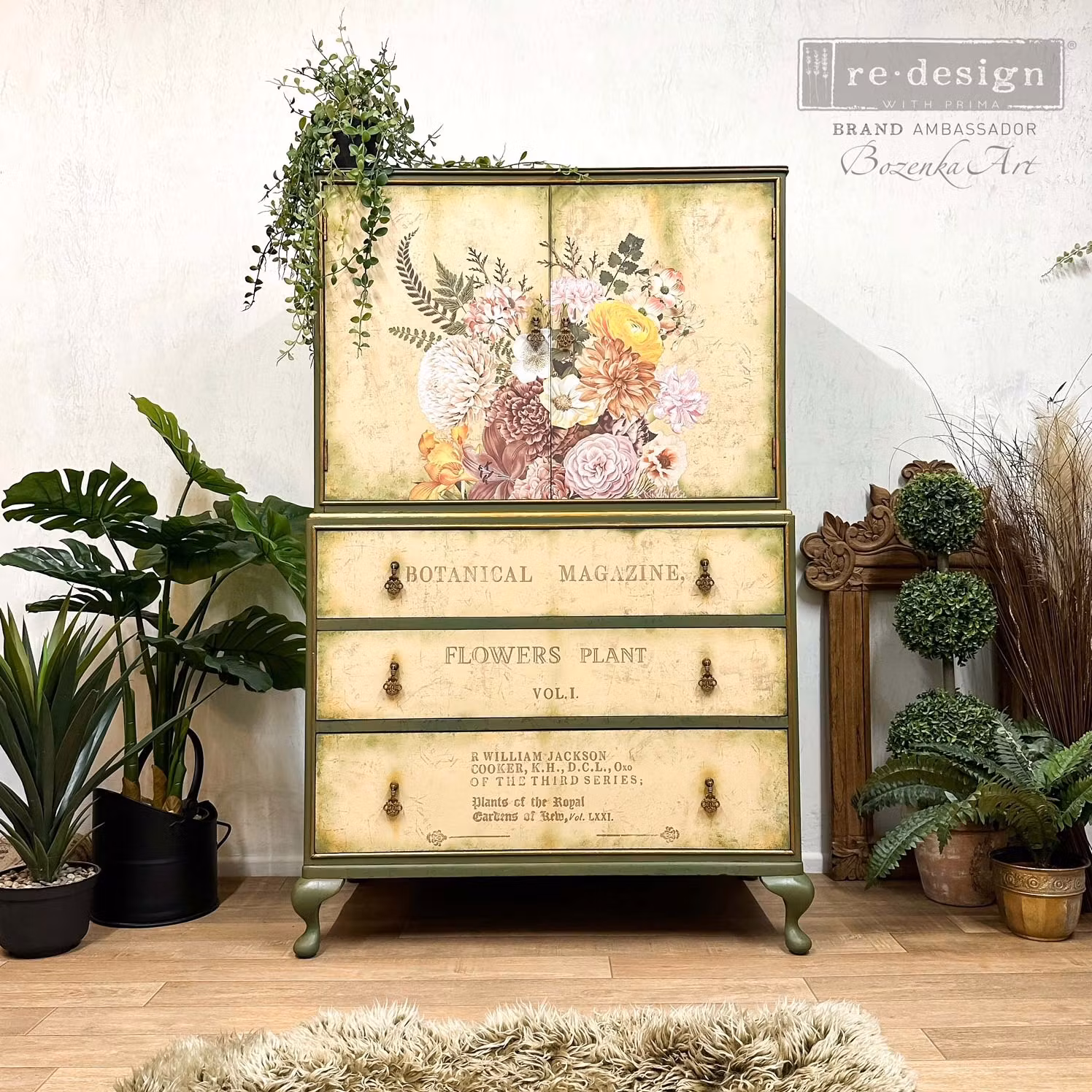 TRANSFERMOTIV - Re Design Décor Transfer - Kasha - Woodland Floral
