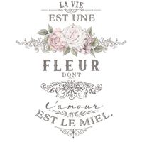 Re Design Décor Transfers® - L'Amour est le Miel ca 66x89cm