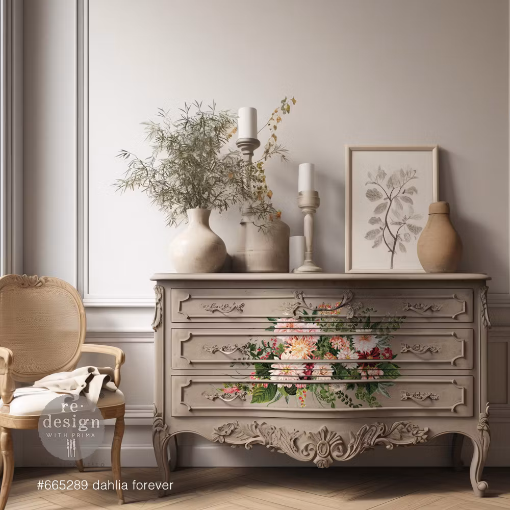TRANSFERMOTIV - Re Design Décor Transfer - Dahlia Forever