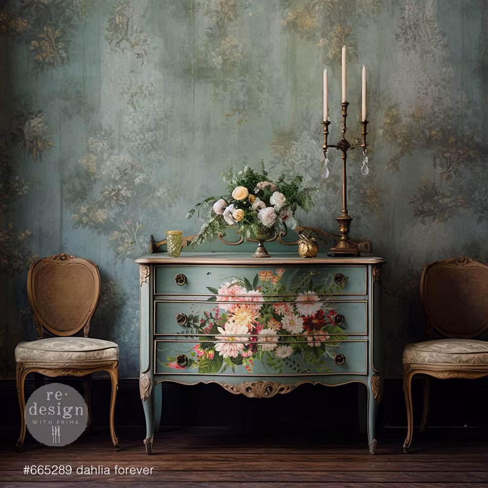 TRANSFERMOTIV - Re Design Décor Transfer - Dahlia Forever
