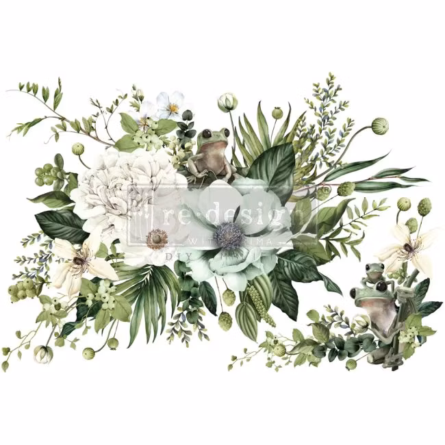 TRANSFERMOTIV - Re Design Décor Transfer - Froggy Meadow Greens