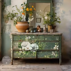 Re Design Décor Transfers® - Froggy Meadow Greens ca 61x89cm
