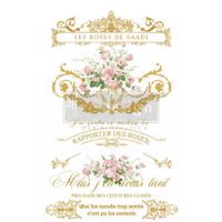 Re Design Décor Transfers® - Les Roses ca 61x89cm