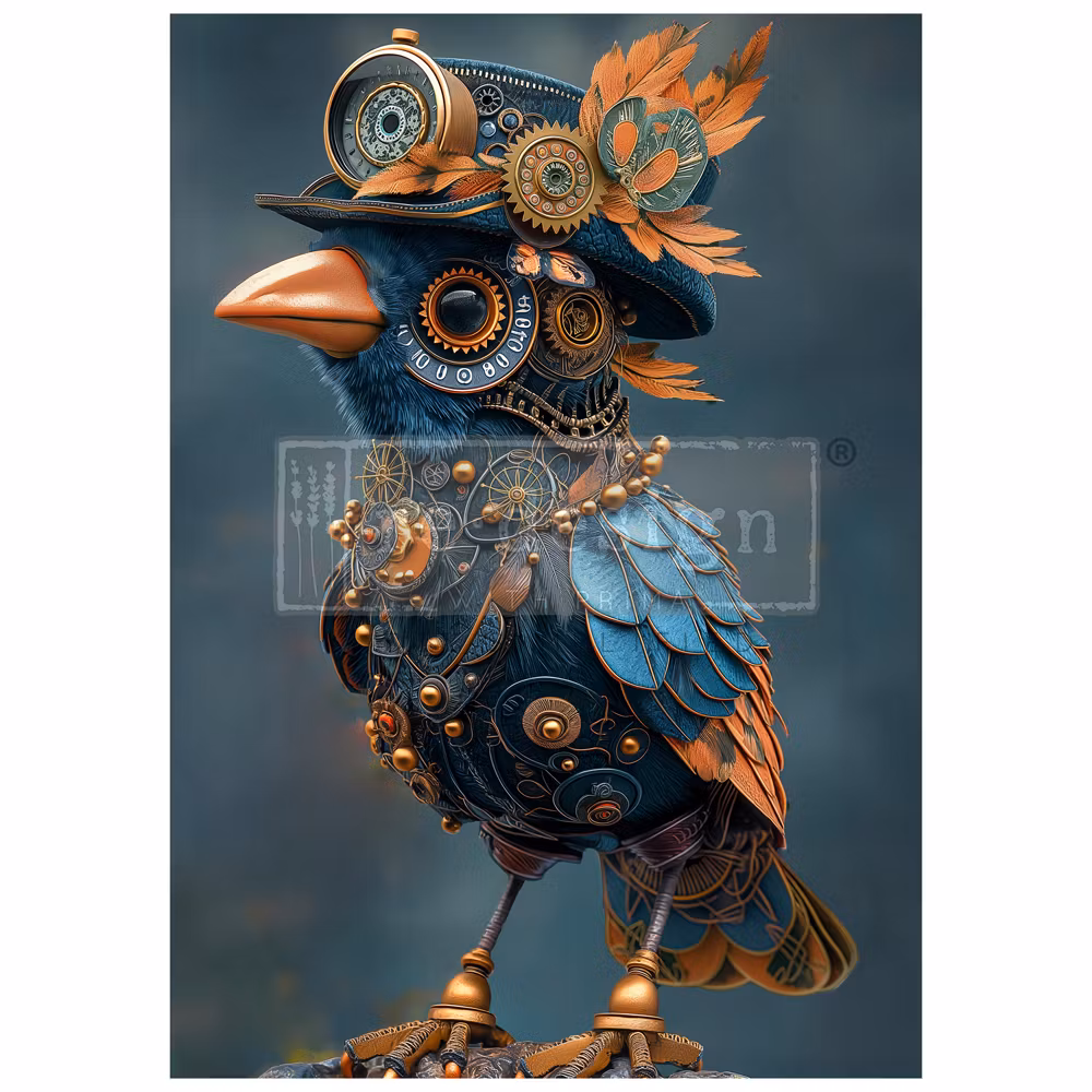 DECOUPAGEPAPPER - Re Design - A1 Decoupage Fiber Paper - Azure Aviator