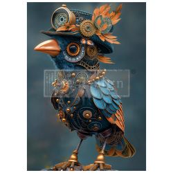 Re Design - A1 Decoupage Fiber Paper - Azure Aviator 59x84cm