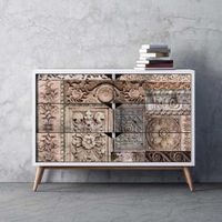 Re Design - A1 Decoupage Fiber Paper - Carved Stonework 59x84cm