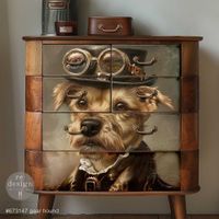 Re Design - A1 Decoupage Fiber Paper - Gearhound 59x84cm