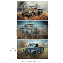 Re Design Tissue Paper PACK - Wheels of Time 3st Ark á 48x76cm