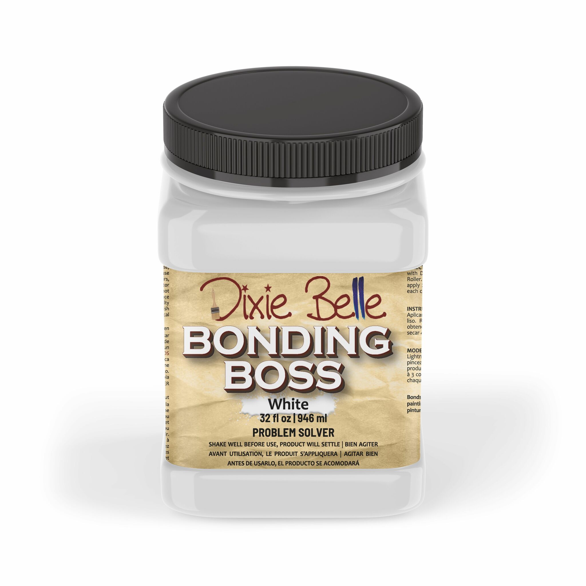 GRUNDFÄRG (Häft- & spärrgrund) - Dixie Belle BONDING BOSS - VIT