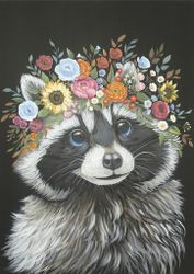Belles and Whistles Rice Papers - Clever Raccoon - A3 ca 28x42cm