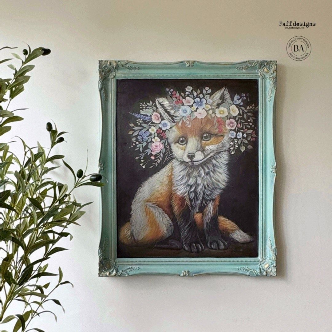 DECOUPAGEPAPPER - Dixie Belle - A3 Rice Papers - Florasion Fox