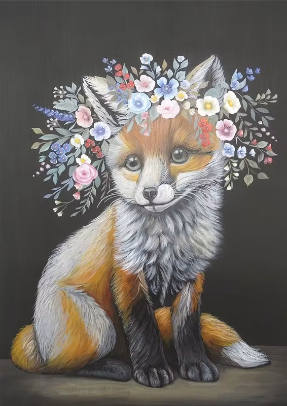 DECOUPAGEPAPPER - Dixie Belle - A2 Rice Papers - Florasion Fox